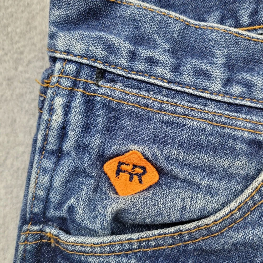 Wrangler FR Flame Resistant Jeans Mens 38x36 Blue Flame Resistant Denim Workwear